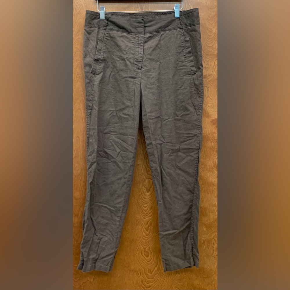 Gap linen/cotton blend pants chocolate brown size 10